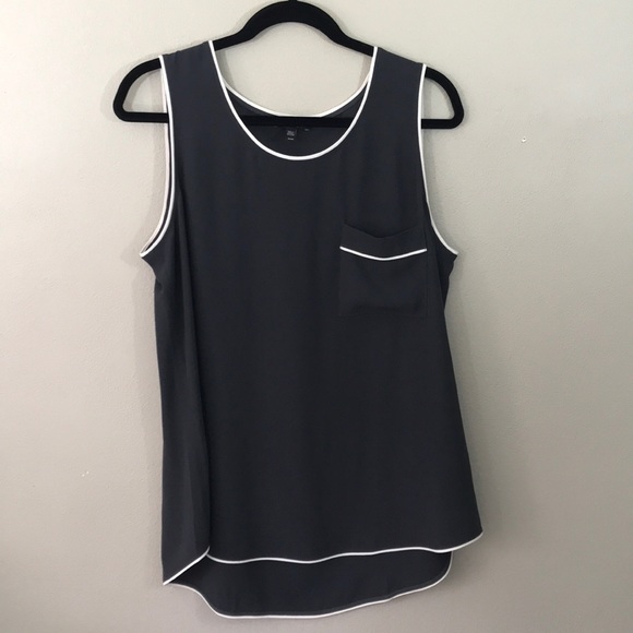 EILEEN FISHER Silk Georgette Crepe silk tank M - Picture 2 of 7